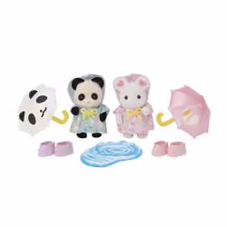 Sylvanian Families - 5748 Nursery Friends - Rainy Day Duo - Dollhouse Playsets