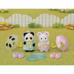 Sylvanian Families - 5748 Nursery Friends - Rainy Day Duo - Dollhouse Playsets