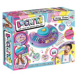 John Adams Lockitz Luxury Studio: Arts and Crafts Fashion Jewellery Maker, create cute bag charms and necklaces, includes secret Zoom Beads with 8