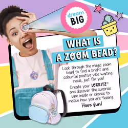 John Adams Lockitz Luxury Studio: Arts and Crafts Fashion Jewellery Maker, create cute bag charms and necklaces, includes secret Zoom Beads with 8