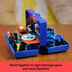 ?Polly Pocket Collector Playset, Stranger Things Compact with 6 Special Edition Character Dolls and 10 Accessories??, HWP22