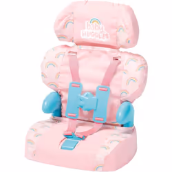 Casdon Baby Huggles Toys. Pink Booster Seat. Car Seat For Dolls with Adjustable Headrest and Buckles. Fits Dolls Sizes Up to ...