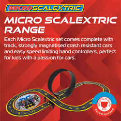 Scalextric Micro Car Race Track Sets for Kids Age 4+ - Batman vs Joker Themed Construction Set, Battery Powered Racing, Slot Cars Kids' Play Vehicles