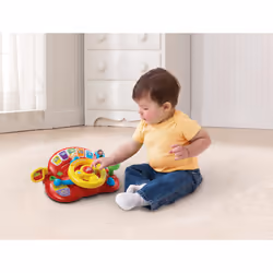 VTech Toddler Interactive Drover Toy Featuring a Steering Wheel with Music and Light, Multicolor, 19 x 26.5 x 12 centimeters