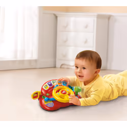 VTech Toddler Interactive Drover Toy Featuring a Steering Wheel with Music and Light, Multicolor, 19 x 26.5 x 12 centimeters