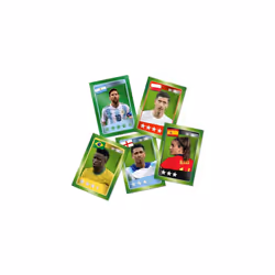 Top Trumps World Football Stars Match The Crazy Cube Game Green, play with Messi, Ronaldo, Harry Kane, travel board game, gift and toy for Boys and