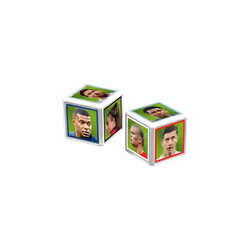 Top Trumps World Football Stars Match The Crazy Cube Game Green, play with Messi, Ronaldo, Harry Kane, travel board game, gift and toy for Boys and