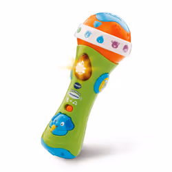 VTech Sing Along Microphone for Kids, Toddler Toy Microphone with Amplified Voice Effect and Animal Sounds, Educational Toys ...