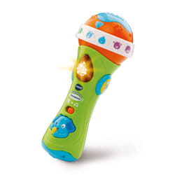 VTech Sing Along Microphone for Kids, Toddler Toy Microphone with Amplified Voice Effect and Animal Sounds, Educational Toys for Boys and Girls 1, 2,