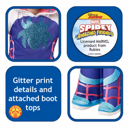 Rubies Official Marvel Spidey and his Amazing Friends Ghost Spider Deluxe Toddler Costume, Age 3-4 Years Halloween Halloween