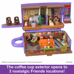 Polly Pocket Playset, Friends Compact with 6 Dolls and 9 accessories, HKV74