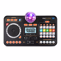 VTech Kidi DJ Mix (Black), Toy DJ Mixer for Kids with 15 Tracks and 4 Music Styles, with Lights and Effects, Educational Toy, ...