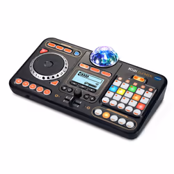 VTech Kidi DJ Mix (Black), Toy DJ Mixer for Kids with 15 Tracks and 4 Music Styles, with Lights and Effects, Educational Toy, Interactive Toy for Kids