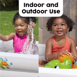 Bestway Inflatable Baby Bath Tub | Portable and Lightweight for Home and Travel, Inflatable Soft Floor, White