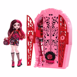 Monster High Skulltimate Secrets Doll & Accessories Set, Garden Mysteries Draculaura with Reveal Closet & 19+ Tea Party Surpr ...