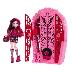 Monster High Skulltimate Secrets Doll & Accessories Set, Garden Mysteries Draculaura with Reveal Closet & 19+ Tea Party Surprises like Clothes, HYT72
