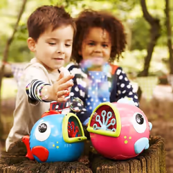 ELC Flora The Fish Bubble Machine Indoor & Outdoor Bubble Blower ELC Bubble Fish Toys Kids Garden Bath Liquid Bubble Mix Early Learning Centre Garden