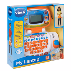 VTech 155403 Pre School Laptop Interactive Educational Kids Computer Toy with 30 Activities Suitable for Children 3, 4, 5+ Year Olds Boys & Girls,