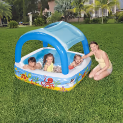 Bestway Inflatable Paddling Pool | Kids, Toddler Outdoor Garden Paddling Pool with Shade, Canopy Baby Pool, Ages 2+