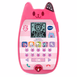 VTech Gabby's Dollhouse A Meow-Zing Phone, Official Gabby's Dollhouse Toy, Interactive Role Play Phone, Toy Phone with Voice ...