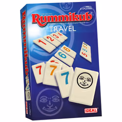 Rummikub IDEAL Travel game: Brings people together | Family Strategy Games | For 2-4 Players | Ages 7+