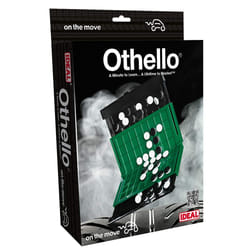 Ideal John Adams Othello On the Move travel game: A minute to learn a lifetime to master Family Strategy Game For 2 Players Ages 7+, Multicolor