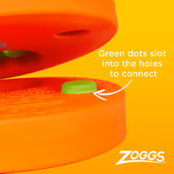 Zoggs Float Discs Armbands, Confidence Building Safe Zoggs Swimming armbands Starter For Children, Ideal For Kids, 2-6 years, Orange/green