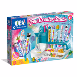 Clementoni- Pen Creator Studio: Personalised Pen Making Kit for Kids, Arts & Crafts (6+ Years)