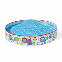 Bestway Paddling Pool | Ocean Design Kids Swimming Pool, Inflatable Outdoor Garden Pool, 1.52m x 25cm