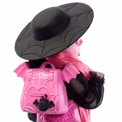 Monster High Draculaura Doll with Pet Bat-Cat Count Fabulous and Accessories like Backpack, Spell Book, Bento Box and More