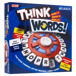 Ideal | Think Words: The quick thinking, letter pressing game! | Family Games | For 2-8 Players | Ages 8+