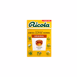 Ricola Original Sugar Free Swiss Herbal Sweets, Herb Drops, Sweet Box 45g - Pack of 20 Boxes