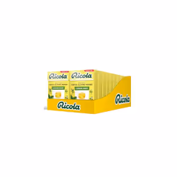Ricola Lemon Mint Sugar Free Swiss Herbal Sweets, Herb Drops, Sweet Box 45g - Pack of 20 Boxes