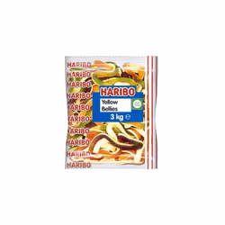 HARIBO Yellow Belly Giant Snakes, Yellow Bellies Bulk Sweets, 3 kg (Pack of 1)