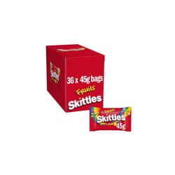 Skittles Vegan Sweets, Fruit Flavoured Bulk Sweets Box, 36 Packs of 45g