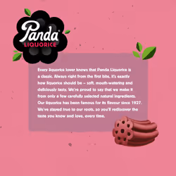 Panda ? | Natural Soft Raspberry Liquorice Bars | 32 Gr x 36 Bars Pack