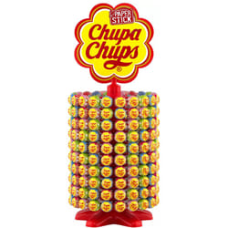 Chupa Chups Assorted Lollipop Carousel, 7 Flavours of Party Sweets In Bulk - 200 Lollies