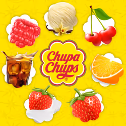 Chupa Chups Assorted Lollipop Carousel, 7 Flavours of Party Sweets In Bulk - 200 Lollies