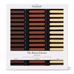 Hotel Chocolat Milk To White Chocolate Baton Library Chocolate Box, 365g
