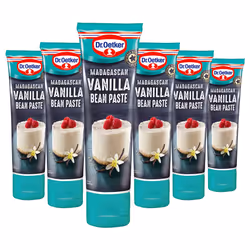 Dr. Oetker Madagascan Vanilla Bean Paste, Pod & Essence Substitute Used as flavouring Suitable for Vegan Baking in Buttercrea ...