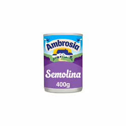 Ambrosia Semolina, Creamed Dessert, 400 g (Pack of 6 Cans)
