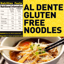 Gluten Free Ramen Noodles, Plain ramen noodles. Restaurant grade. Gluten free pasta, Japanese ramen, Gluten Free Super noodles from brown rice 10 x
