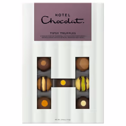 Hotel Chocolat Tipsy Truffles H-Box - 14 Of Our Finest Alcoholic Chocolates, 155g - Suitable for Vegetarians - Gifts For Birt ...