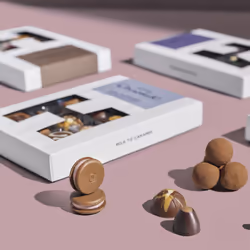 Hotel Chocolat Serious Dark Fix H-Box 155g - 14-Piece Dark Chocolate Box - Suitable for Vegetarians - Chocolate Gift for Birthday, Thank You,