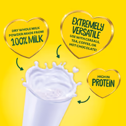 Nido Instant Full Cream Milk Powder, Substitute for Fresh Milk, for Tea & Coffee 2.5kg Tin