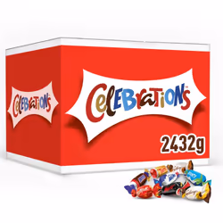 Celebrations Bulk Chocolate Box, 2.4kg, Assorted Chocolates Gift Box with Mini Chocolate Bars & Biscuits