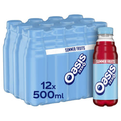 Oasis Summer Fruits Zero 12 x 500ml