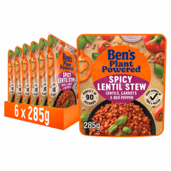 Ben?s Original Plant Powered Spicy Lentil Stew, Bulk Multipack 6 x 285 g pouches