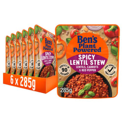 Ben?s Original Plant Powered Spicy Lentil Stew, Bulk Multipack 6 x 285 g pouches