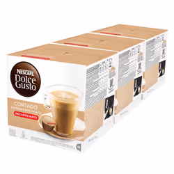 Nescaf? Dolce Gusto Espresso Cortado Decaff, Pack of 3, Total 48 Capsules